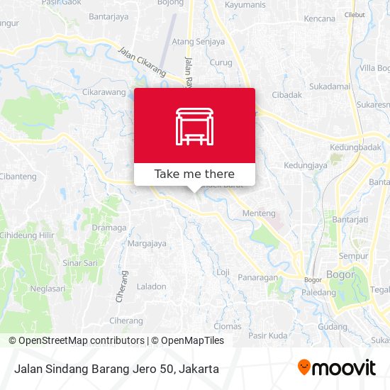 Jalan Sindang Barang Jero 50 map