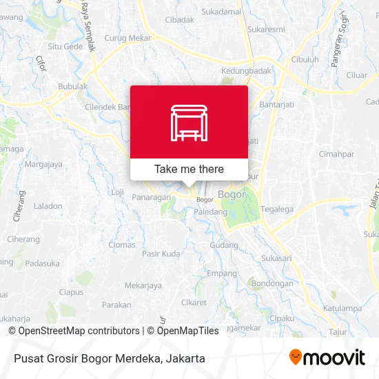 Pusat Grosir Bogor Merdeka map