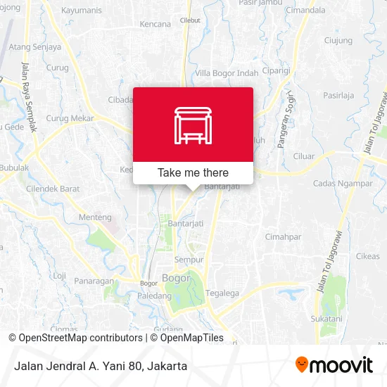 Jalan Jendral A. Yani 80 map