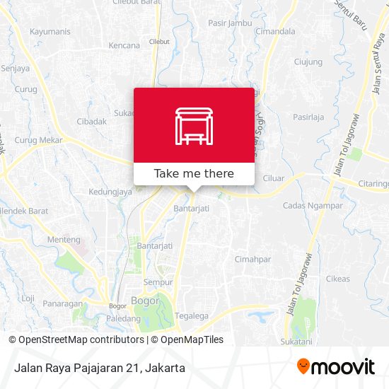 Jalan Raya Pajajaran 21 map