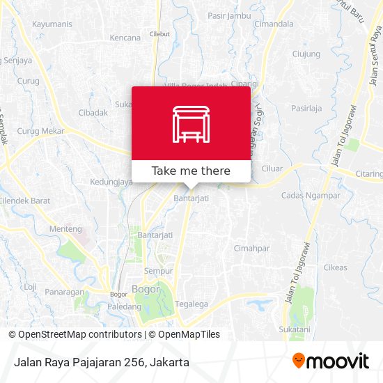 Jalan Raya Pajajaran 256 map