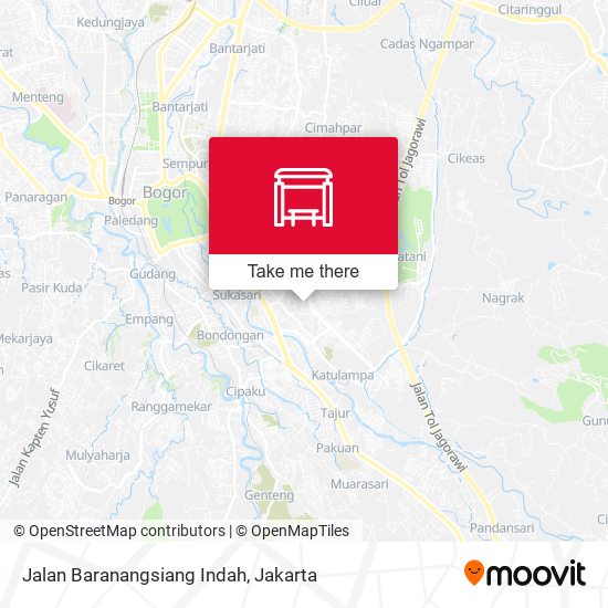 Jalan Baranangsiang Indah map