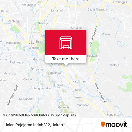 Jalan Pajajaran Indah V 2 map