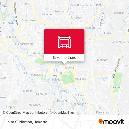 Halte Sudirman map