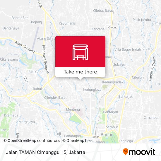 Jalan TAMAN Cimanggu 15 map