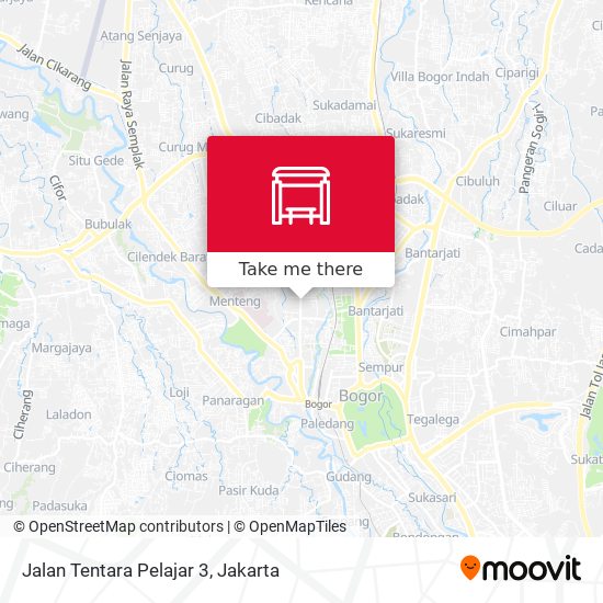 Jalan Tentara Pelajar 3 map