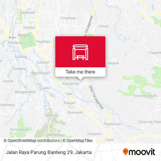 Jalan Raya Parung Banteng 29 map