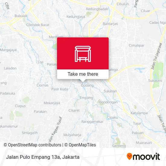 Jalan Pulo Empang 13a map