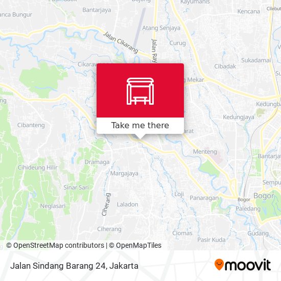 Jalan Sindang Barang 24 map
