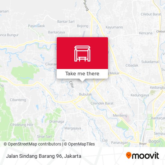 Jalan Sindang Barang 96 map