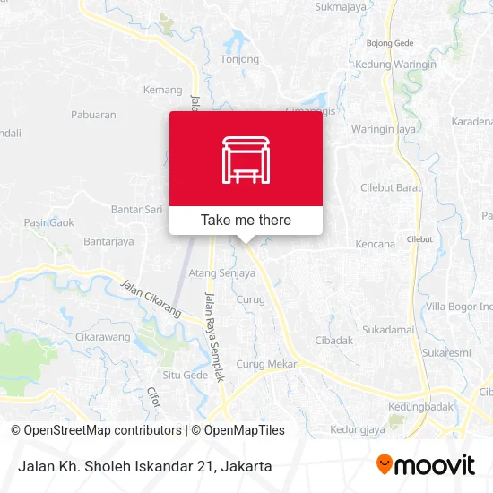 Jalan Kh. Sholeh Iskandar 21 map