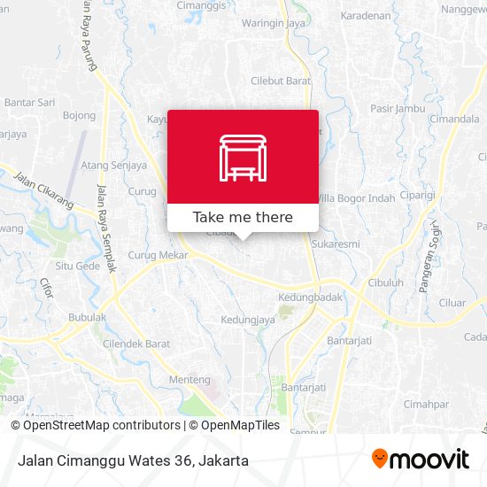 Jalan Cimanggu Wates 36 map