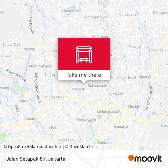 Jalan Setapak 87 map