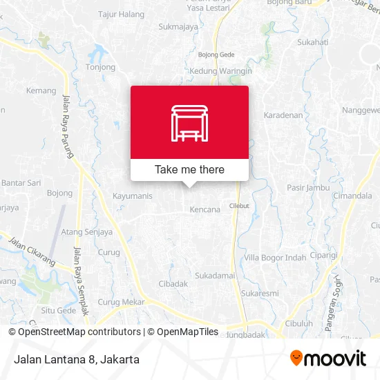 Jalan Lantana 8 map