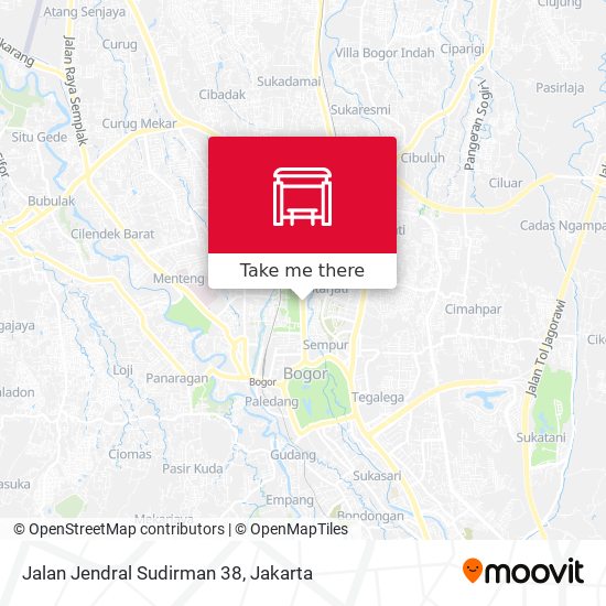 Jalan Jendral Sudirman 38 map