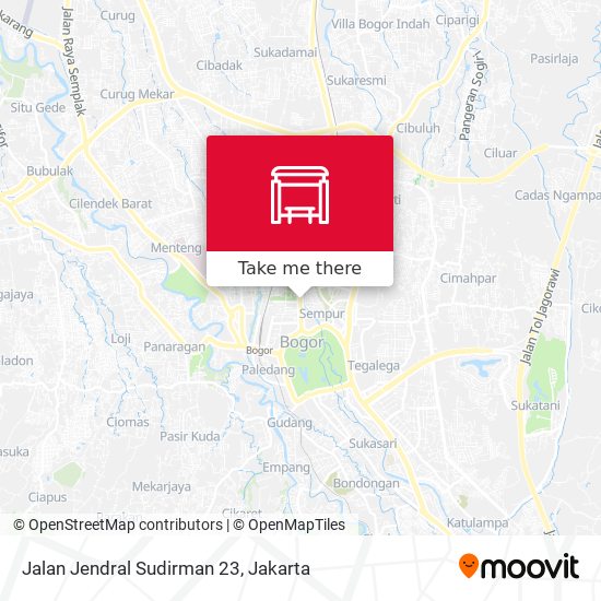 Jalan Jendral Sudirman 23 map