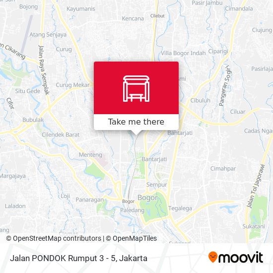 Jalan PONDOK Rumput 3 - 5 map