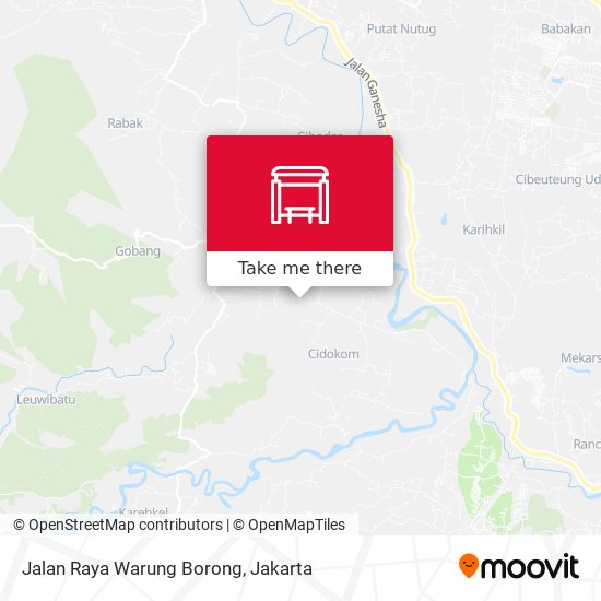 Jalan Raya Warung Borong map