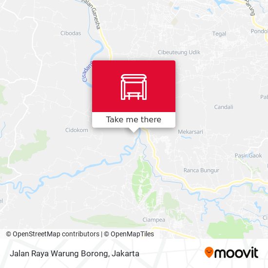 Jalan Raya Warung Borong map