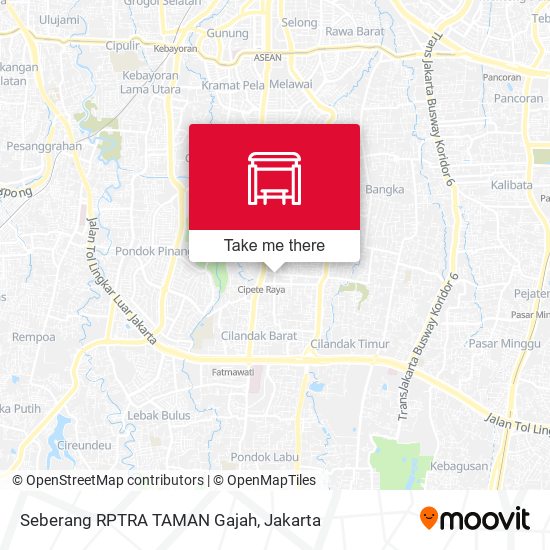 Seberang RPTRA TAMAN Gajah map