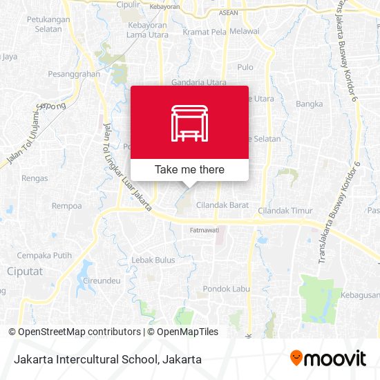 Jakarta Intercultural School map