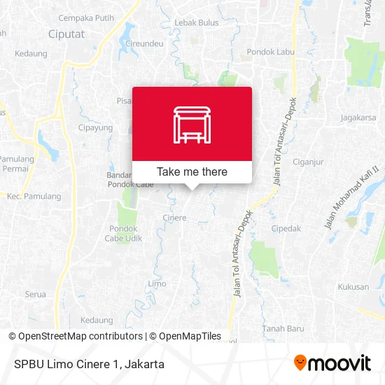 SPBU Limo Cinere 1 map