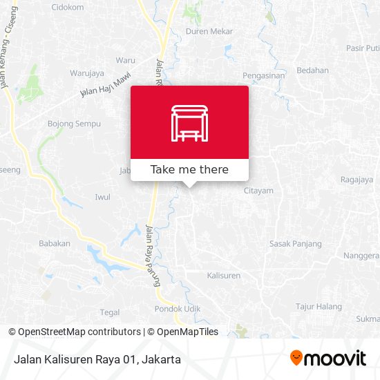 Jalan Kalisuren Raya 01 map