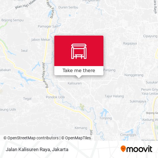 Jalan Kalisuren Raya map