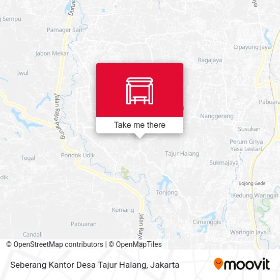 Seberang Kantor Desa Tajur Halang map