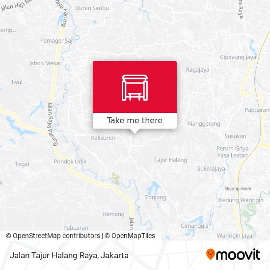 Jalan Tajur Halang Raya map