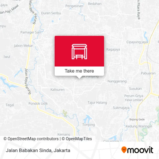 Jalan Babakan Sinda map