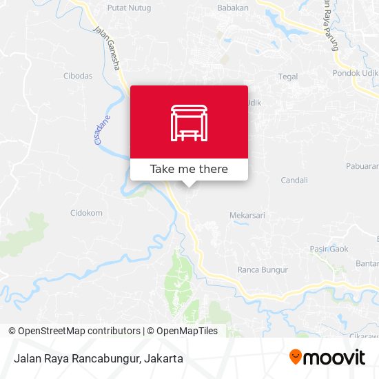 Jalan Raya Rancabungur map