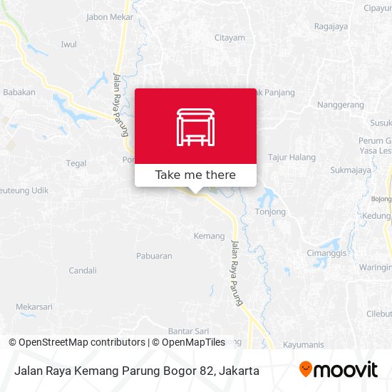 Jalan Raya Kemang Parung Bogor 82 map