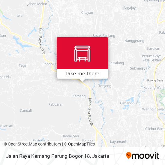 Jalan Raya Kemang Parung Bogor 18 map