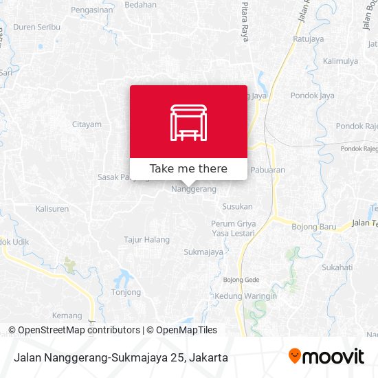 Jalan Nanggerang-Sukmajaya 25 map