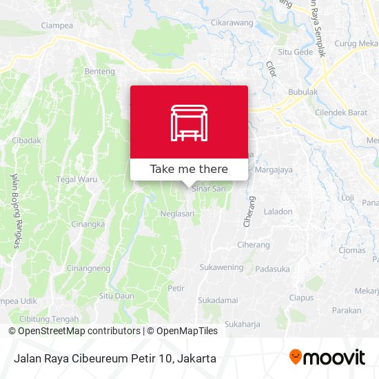 Jalan Raya Cibeureum Petir 10 map