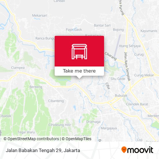 Jalan Babakan Tengah 29 map