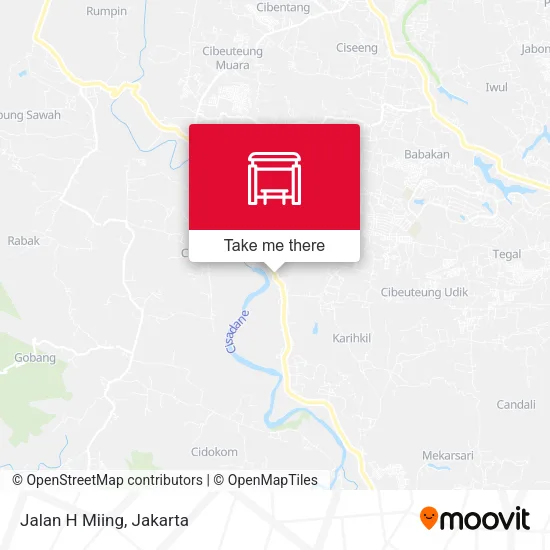 Jalan H Miing map