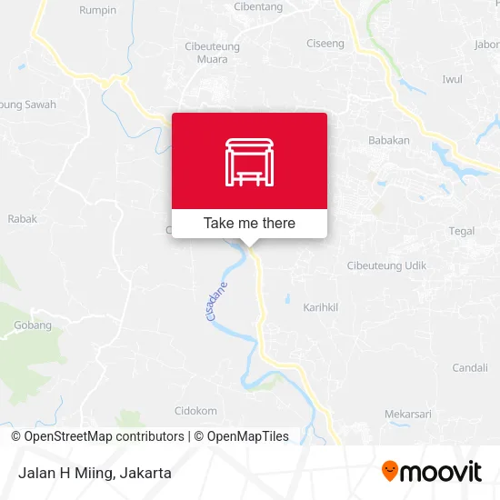 Jalan H Miing map