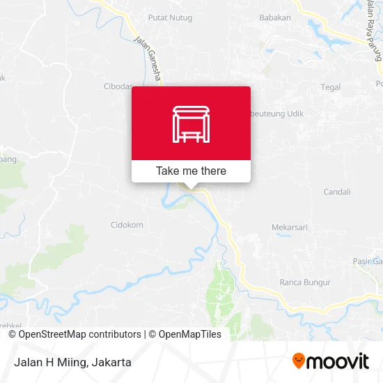 Jalan H Miing map