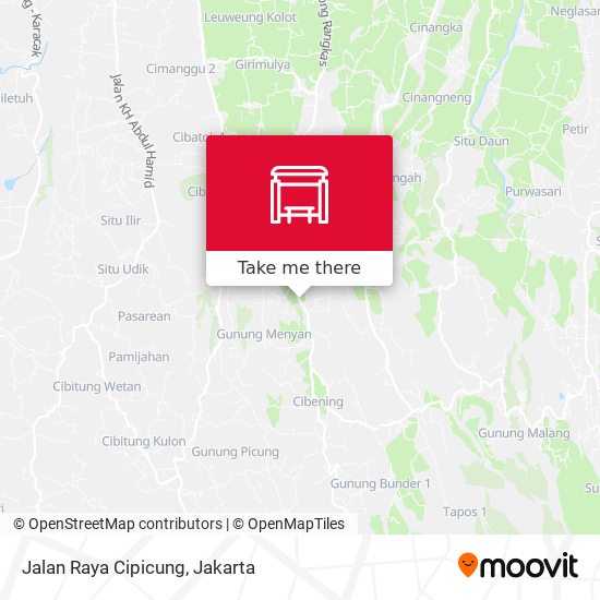 Jalan Raya Cipicung map