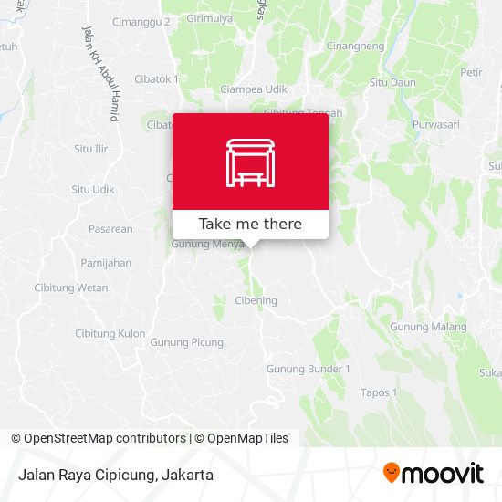 Jalan Raya Cipicung map