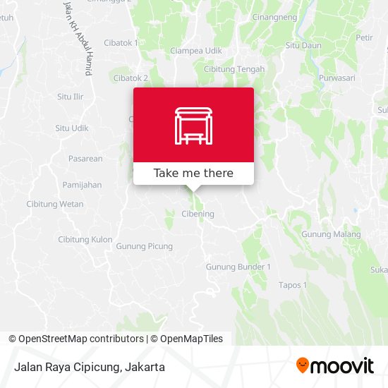 Jalan Raya Cipicung map