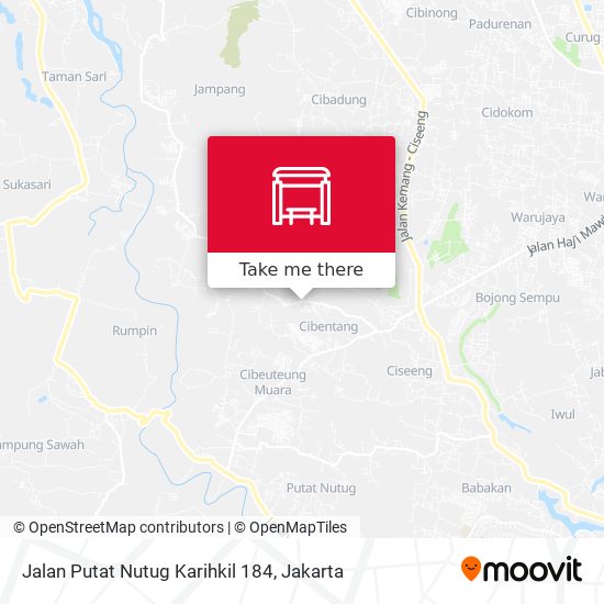 Jalan Putat Nutug Karihkil 184 map