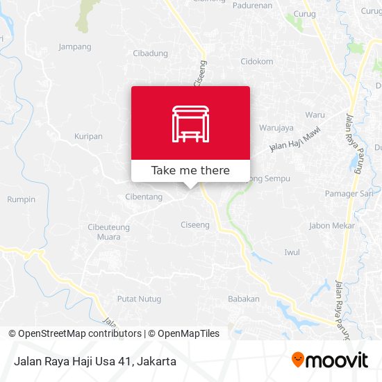 Jalan Raya Haji Usa 41 map