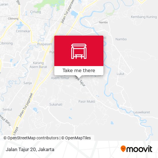 Jalan Tajur 20 map