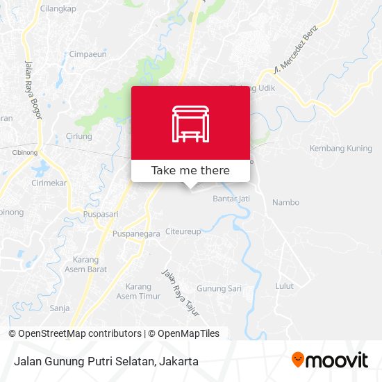 Jalan Gunung Putri Selatan map