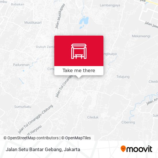 Jalan Setu Bantar Gebang map