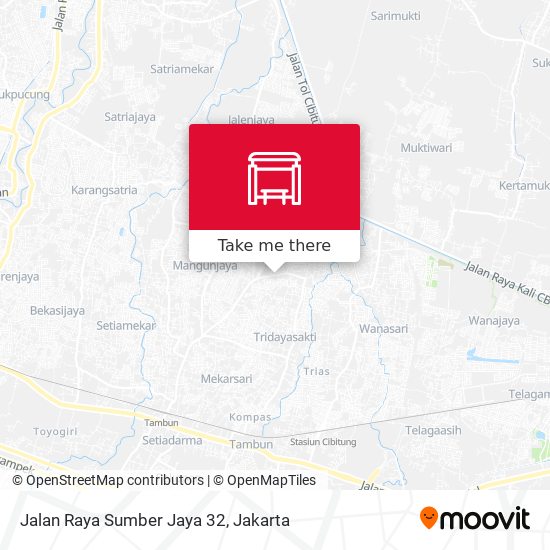 Jalan Raya Sumber Jaya 32 map