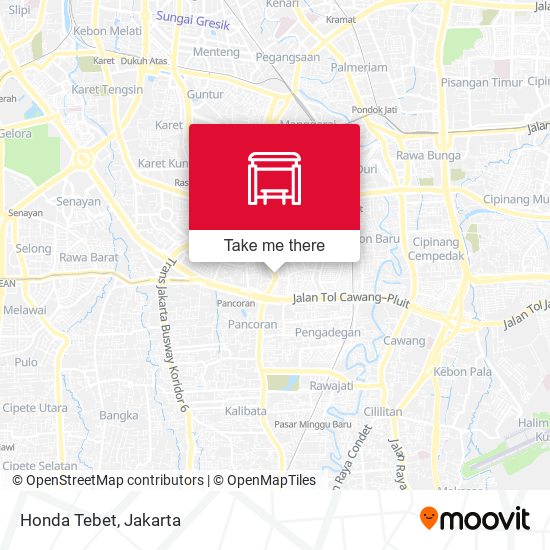 Honda Tebet map